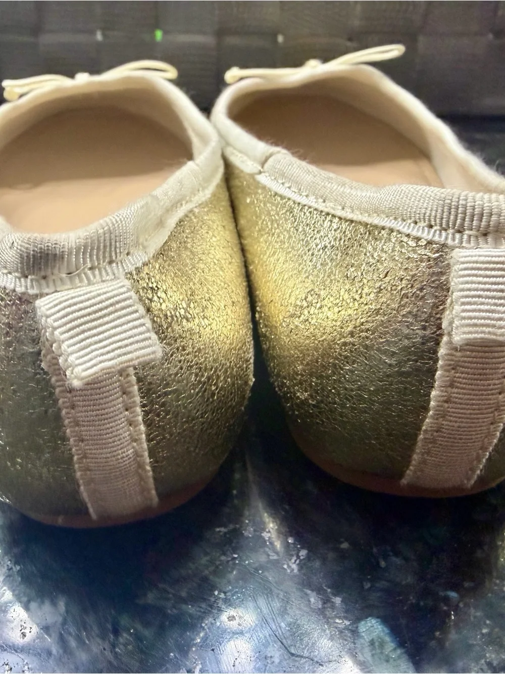 J.Crew Toddler Girls Gold Ballet Flats – Size 11  Kidcore QuietLuxury Fairycore